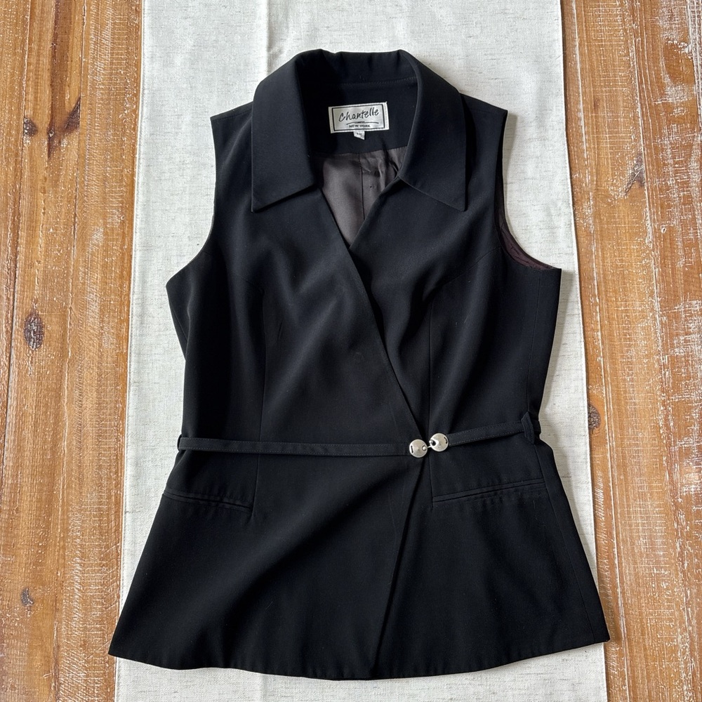 Vintage Chantelle New York Sleeveless Blazer/Vest/Waistcoat Size 12